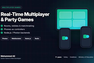 develop a real time multiplayer or party game in unity or HTML5