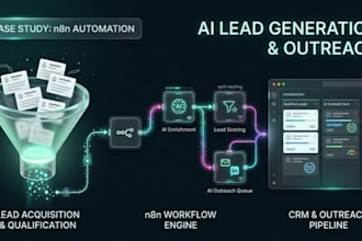 build n8n lead generation, enrichment and personalized outreach worflows