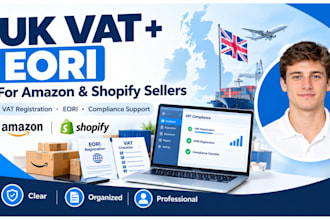 help with UK vat and eori registration for amazon and shopify sellers