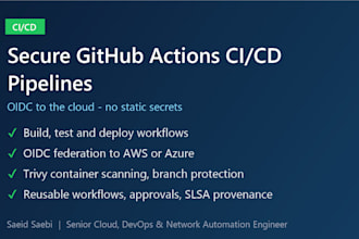 set up a secure github actions ci cd pipeline with oidc
