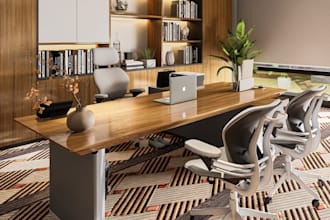 renew old space 3d office,lounge interior,seating area,executive conference room