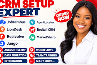 setup jobnimbus liondesk realvolve jungo agentlocator redtail crm marketsharp