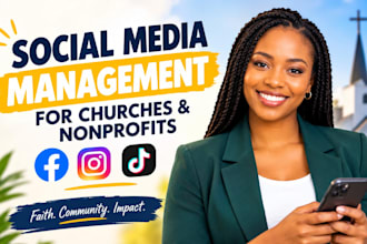 manage social media for churches and nonprofits