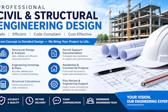 provide professional civil and structural engineering design