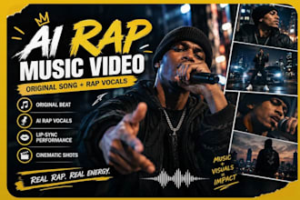 create a cinematic ai rap music video with lip sync and storytelling