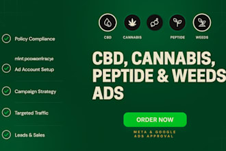 fix and run peptide ads, cbd ads, smoke ads, peptide campaign approval