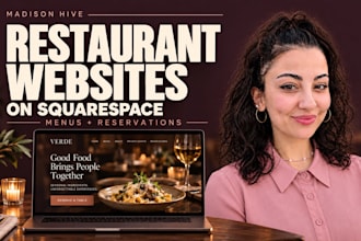 design a squarespace restaurant website with menu and table reservations