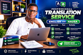 translate hausa to english and english to hausa accurately