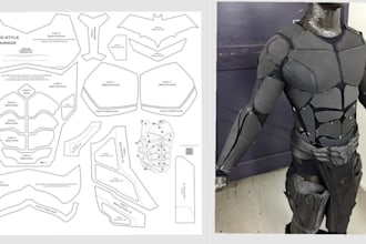 do sewing patterns for costumes cosplay eva foam armor clothes cosplay pattern