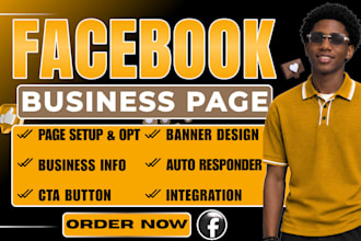create facebook business page, fb page setup and social media accounts