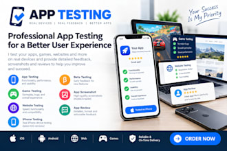 provide 12 beta testers for app user testing and game testing
