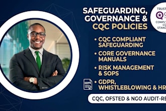 write cqc compliant safeguarding policies and governance manuals