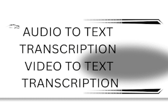 transcribe audio to text and audio to text