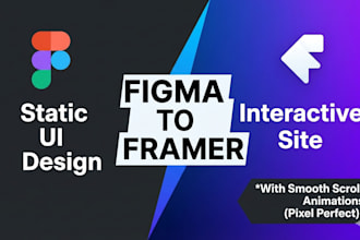 convert figma to framer website with smooth scroll animations
