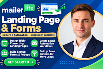 build mailerlite landing page mailerlite popup form signup form sales funnel