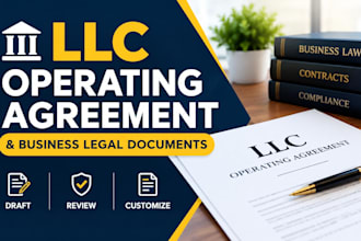 draft US llc operating saas agreements and business legal documents