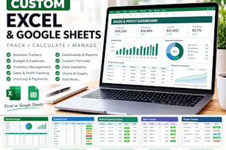 create a custom excel spreadsheet or google sheets tracker