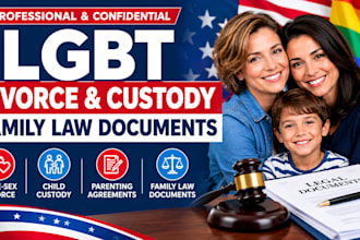 prepare lgbt divorce, custody and family law documents