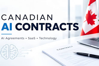 draft canadian ai contracts, technology agreements and saas contracts