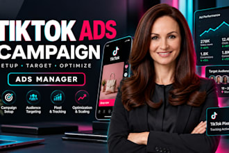 run tiktok ads campaign, tiktok advertising and be your tiktok ads manager