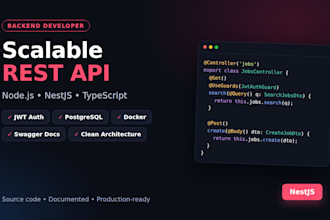 build a scalable rest API with nodejs and nestjs