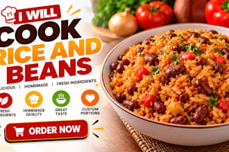 cook rice and spag