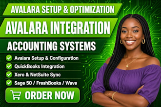 setup and optimised avalara with quickbooks xero netsuite sage 50 freshbook wave