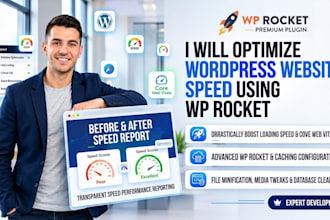 optimize wordpress website speed using wp rocket