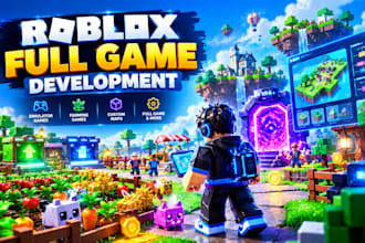 develop a roblox full game, steal a brainrot, grow a garden or simulator game