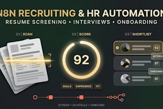 build n8n recruiting and HR automation for resume screening and onboarding