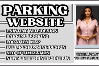design a parking company, parking lot, parking management wordpress website