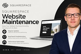 fix squarespace website maintenance support squarespace website landing page