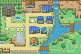 do custom pokemon tileset, tilemap, overworld sprite, pixel game background