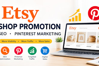 do etsy shop promotion, etsy SEO, pinterest marketing to boost etsy sales