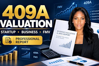 provide certified 409a valuation and business appraisal report