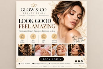 design luxury beauty spa flyer, salon flyer and restaurant food flyer
