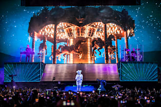 design event stage lighting setup and program dmx lighting cues, lighting layout