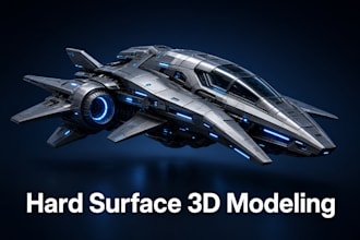 create hard surface model for spaceship 3d model and sci fi weapon game model