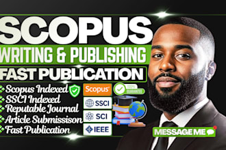write and publish article on scopus q1, q2, q3, q4, sci, ssci indexed journal