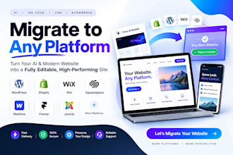 migrate claude to wordpress lovable html ai to wordpress squarespace wix website