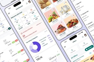 design, create mobile app UI UX, app screens and web app design in canva