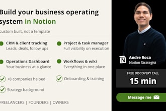 create a customized notion workspace for your business