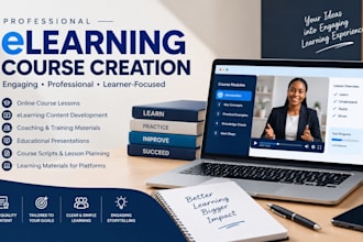 create an engaging elearning video course