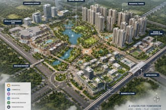 design 3d masterplan, site layout and large scale development