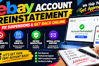 ebay account reinstatement vero suspension fix mc011 mc999 and appeal letter