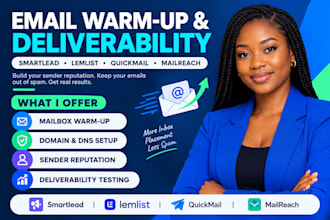 set up warm up infrastructure on smartlead with lemlist, quickmail, mailreach
