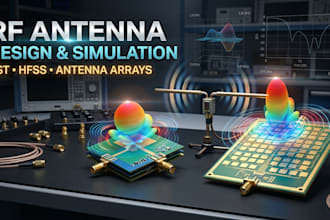 design and simulate rf antennas, antenna arrays and systems in cst and hfss