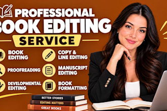 pro edit, proofreading, and provide development editing