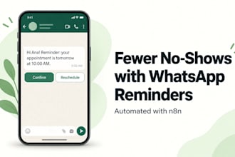 build a whatsapp appointment reminder automation with n8n