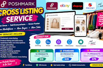 cross list and optimize poshmark products across multiple marketplaces